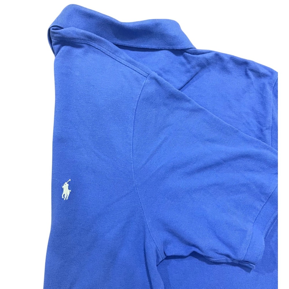Polo Ralph Lauren Mens XLT Tall Blue Cotton Pique Short Sleeve Polo Shirt Pony - Picture 5 of 5
